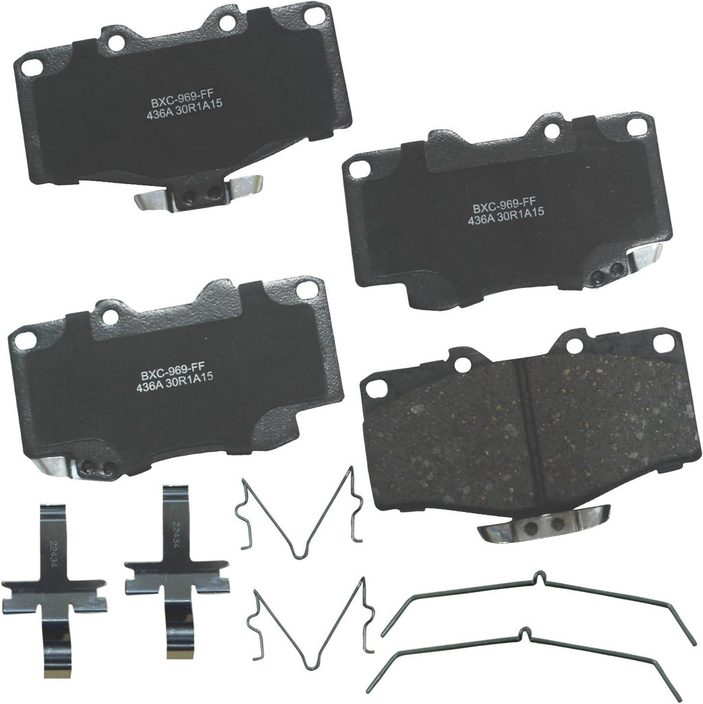 Bendix Premium SBC11 Ceramic Front Brake Pads for Select Models Dodge Dart,Ford Fairlane,Falcon,Sedan Delivery,Mustang,Ranchero,Mercury Comet,Cougar,Cyclone,Plymouth Barracuda,Duster,Scamp,Valiant
