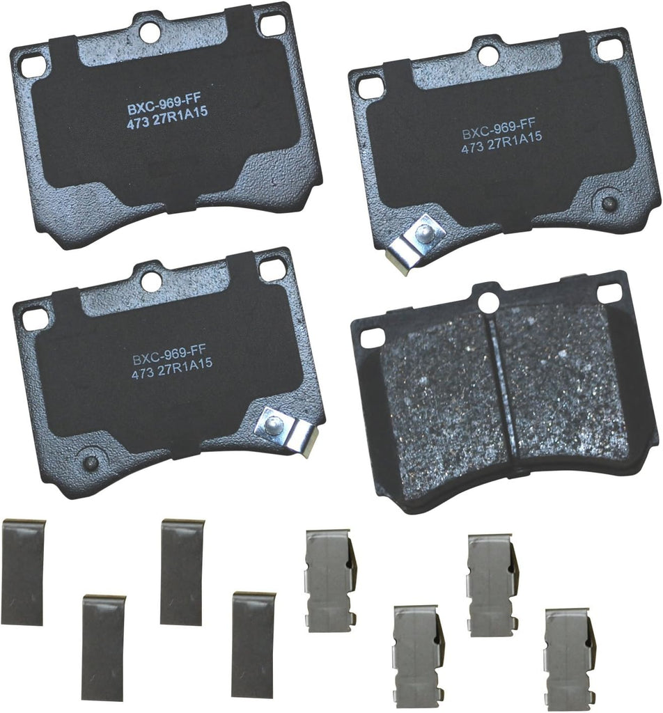 Bendix Premium SBC11 Ceramic Front Brake Pads for Select Models Dodge Dart,Ford Fairlane,Falcon,Sedan Delivery,Mustang,Ranchero,Mercury Comet,Cougar,Cyclone,Plymouth Barracuda,Duster,Scamp,Valiant