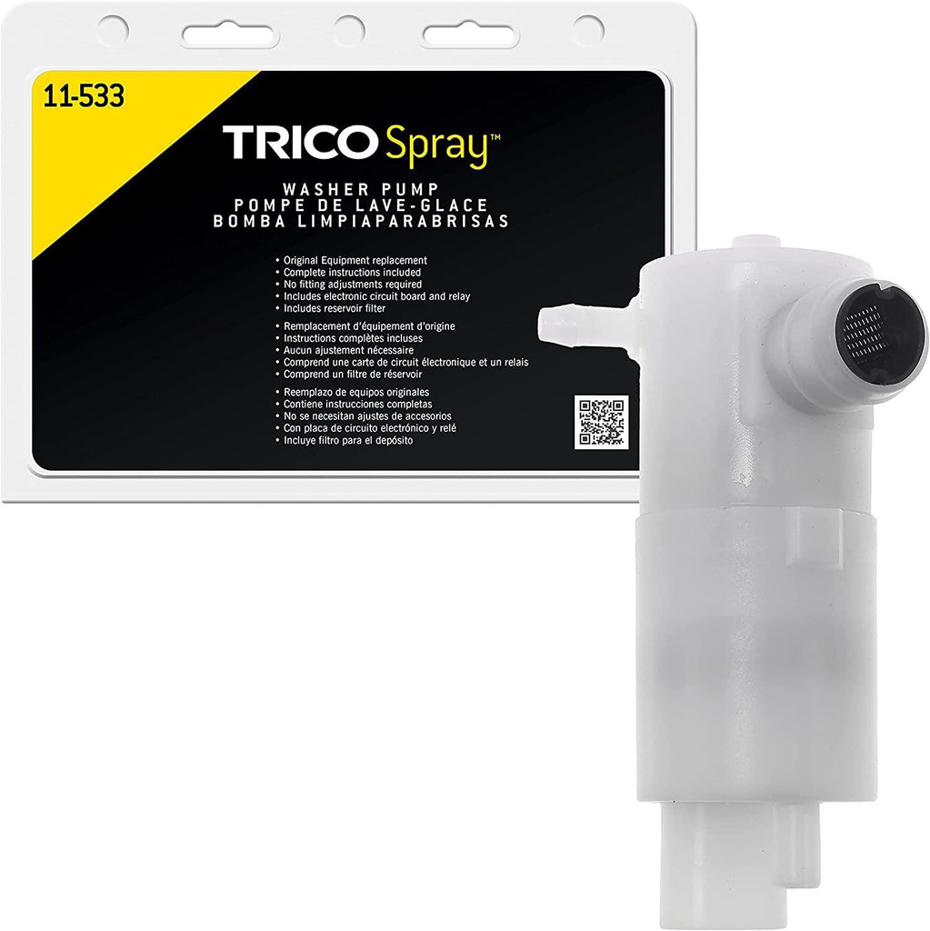 TRICO Spray Windshield Washer Pump (11-612) Fits Select Honda, Lexus, Mazda, Pontiac, Scion, and Toyota Model Years
