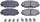 Power Stop Front 17-1210 Z17 Evolution Ceramic Brake Pads and Hardware Set