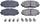 Front 17-1210 Z17 Evolution Ceramic Brake Pads and Hardware Set