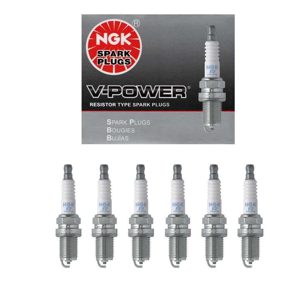 NGK V-Power Resistor Spark Plug Set 6PCS. 2756 BKR6E-11