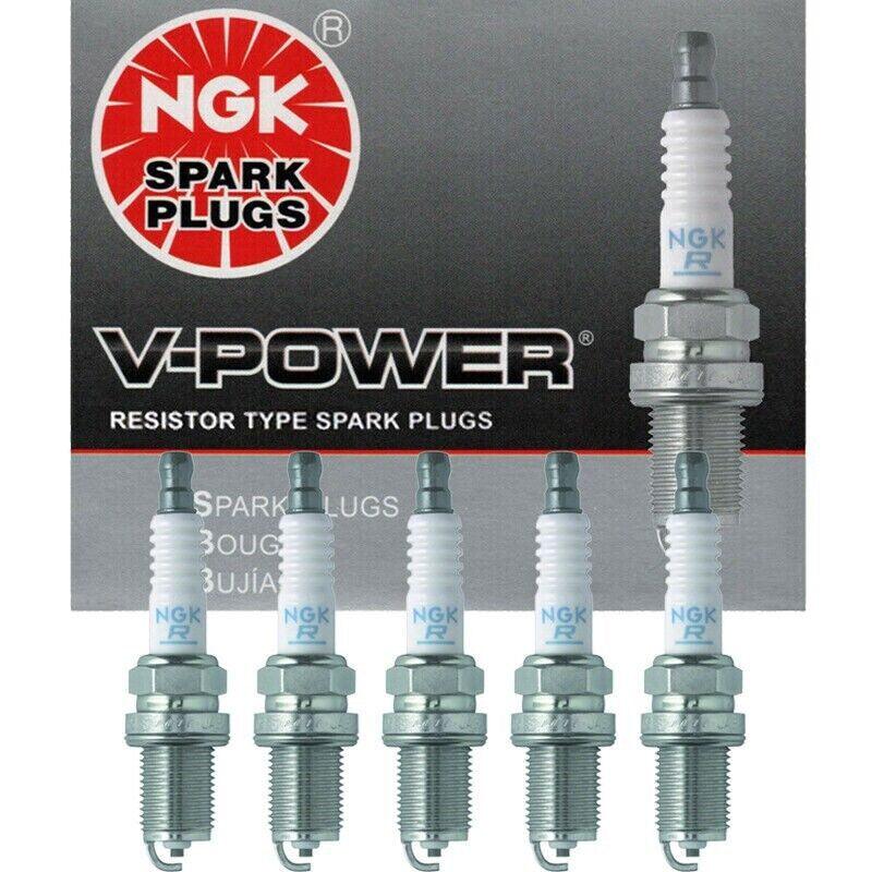 Genuine NGK V-Power Spark Plugs BKR6E / 6962 Set of 5