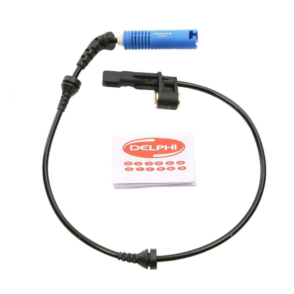 Front PAIR Delphi ABS Wheel Speed Sensor for 2001-2006 BMW 330Ci (58000)