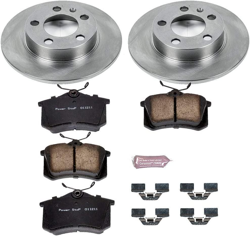 KOE847 Autospecialty Rear Replacement Brake Kit-Oe Brake Rotors & Ceramic Brake Pads