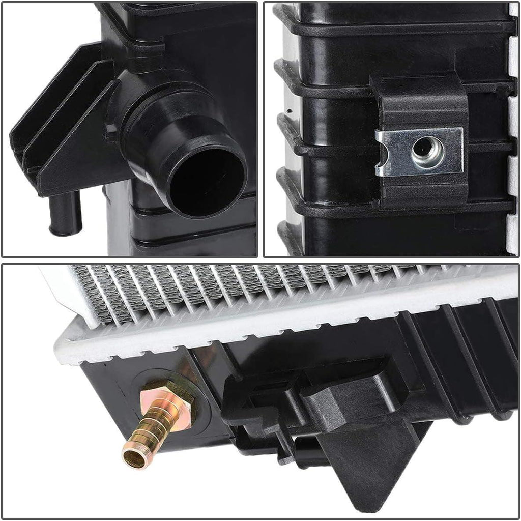 OEM-RA-13099 OE Style Bolt-On Aluminum Core Radiator Replacement Compatible with 09-10 F-150/09-14 Expedition AT, 31-1/2" W X 16-1/2" H X 15/16" D; 1-1/2" Inlet, 1-9/16" Outlet