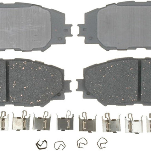 Acdelco 14D1210CH Advantage Ceramic Front Disc Brake Pad Set with Hardware