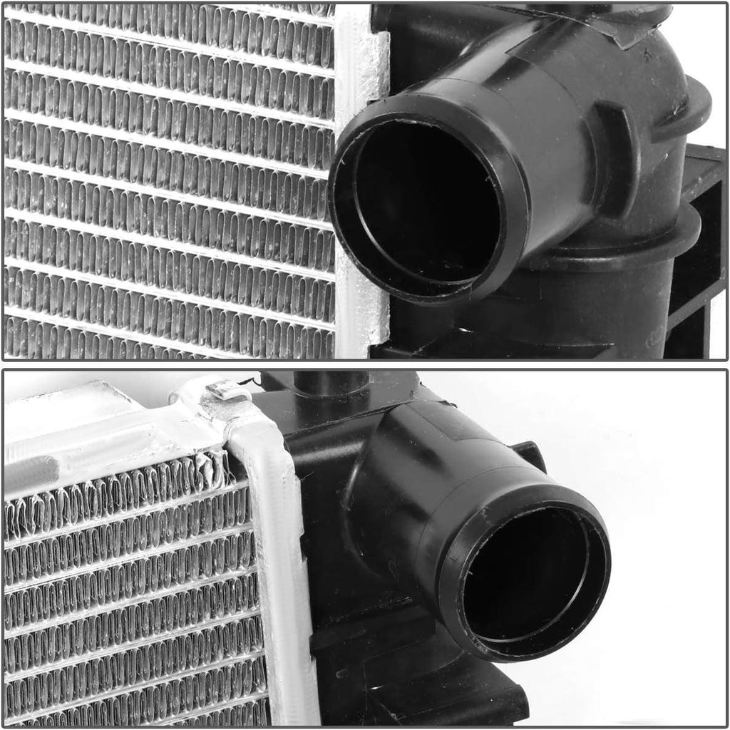 OEM-RA-2789 OE Style Bolt-On Aluminum Core Radiator Replacement Compatible with 05-14 Mustang AT&MT, 24-1/8" W X 19-7/16" H X 1" D, 1-1/2" Inlet, 1-1/2" Outlet