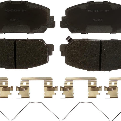 Silver 14D1625CHF1 Ceramic Front Disc Brake Pad Set