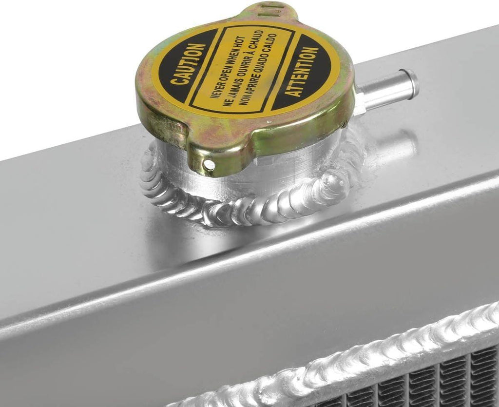 RA-FML54-3 3-Row Full Aluminum Radiator 22" X 26" X 3.5" [Compatible with 54-56 Ford Ranch Wagon/Mainline/Customline/Crestline/Country Squire/Country Sedan / 55-56 Fairlane]