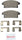Front Disc Brake Pad Set for Encore, Verano, Trax, ATS, Cruze, Volt (P59077N)