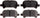 Gold 17D828CH Ceramic Rear Disc Brake Pad Set