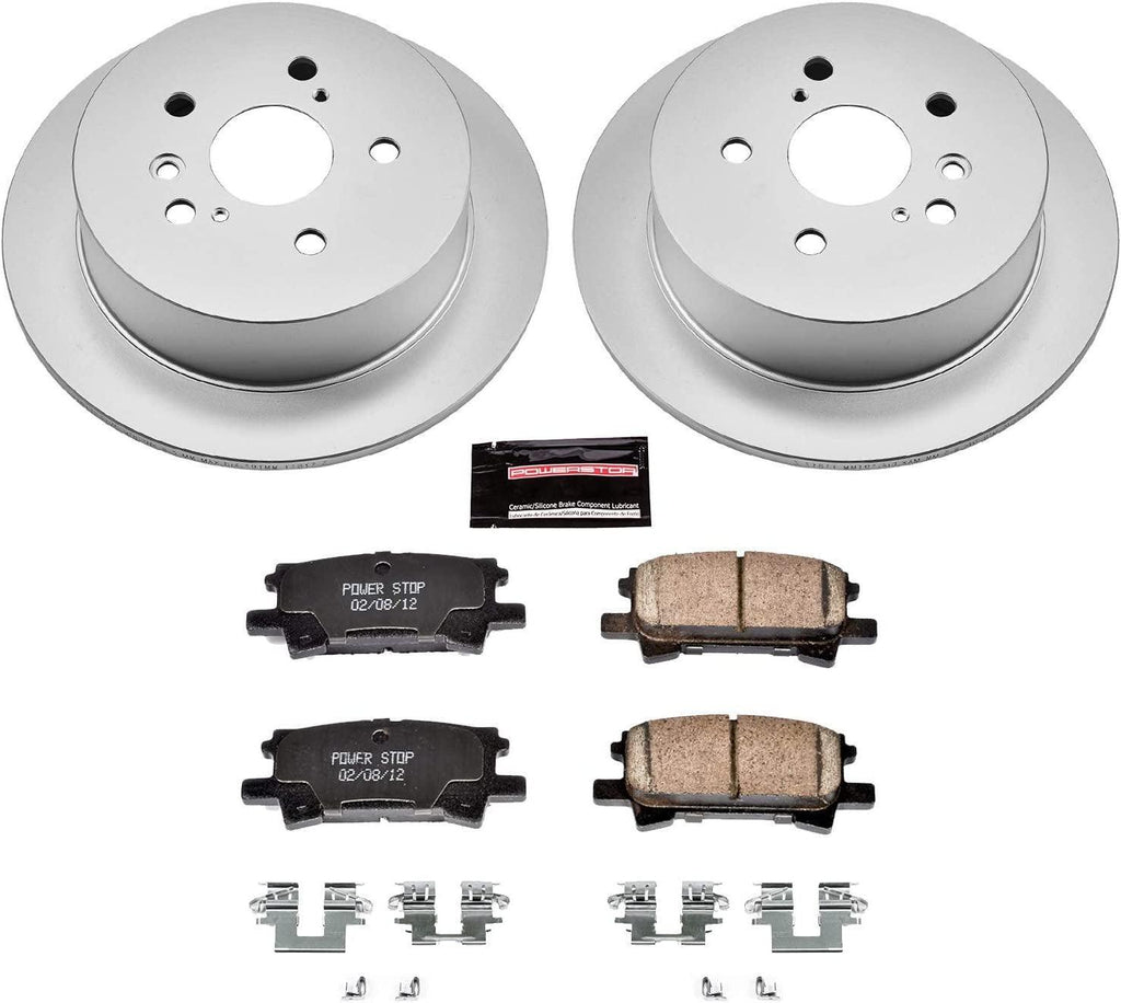 CRK5333 Coated Brake Rotor & Ceramic Brake Pads- Rear