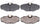 SGD610C Service Grade Ceramic Disc Brake Pad Set