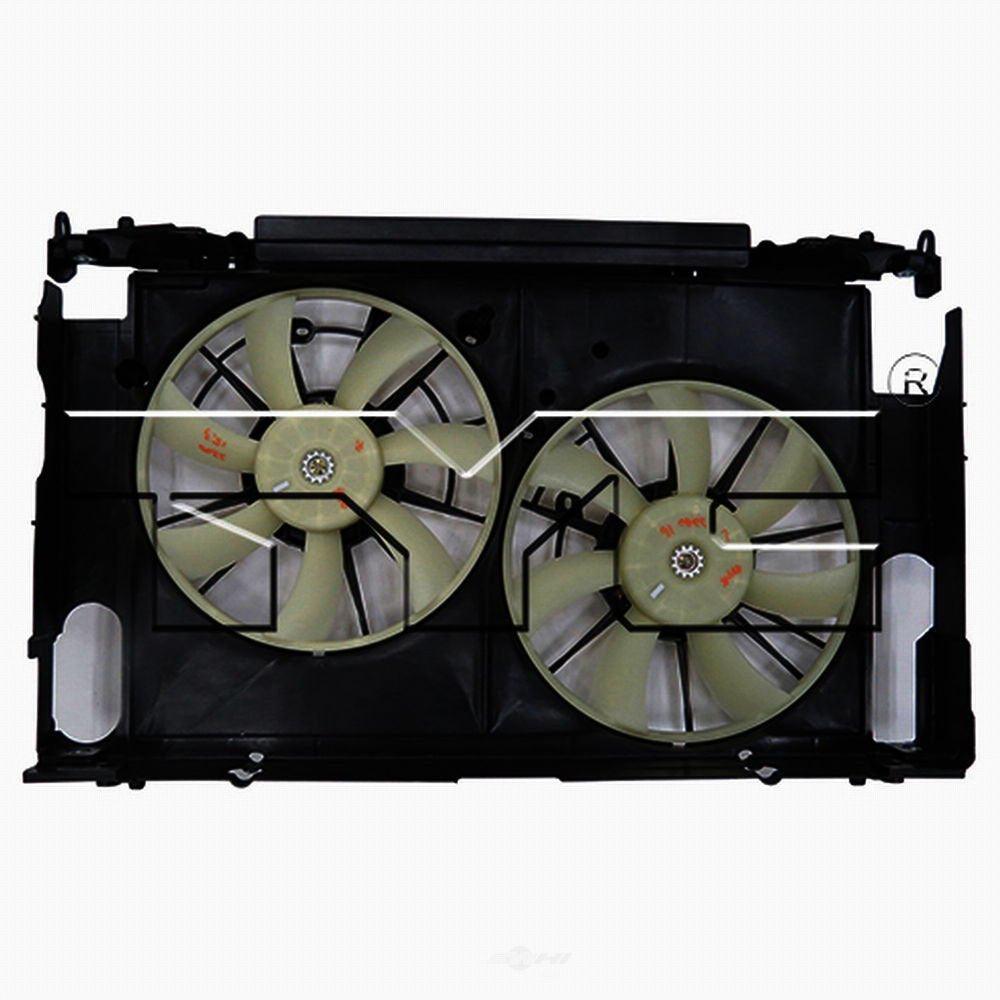 623290 Compatible with TOYOTA RAV4 Replacement Right Cooling Fan Assembly Fits 2015 Toyota RAV4