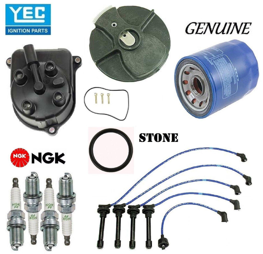 Tune up Kit Cap Rotor NGK Wires Spark Plug for Honda Prelude 1997-2001