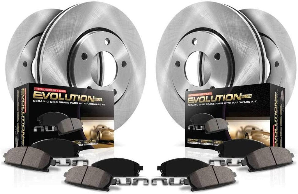 KOE8286 Autospecialty Front and Rear Brake Kit-Oe Brake Rotors & Ceramic Brake Pads