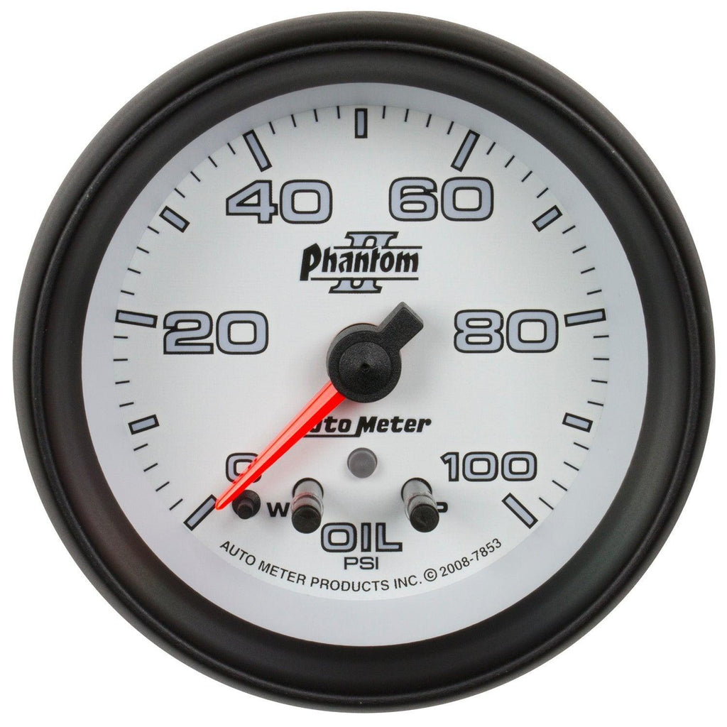 2-5/8 in. OIL PRESSURE 0-100 PSI PHANTOM II
