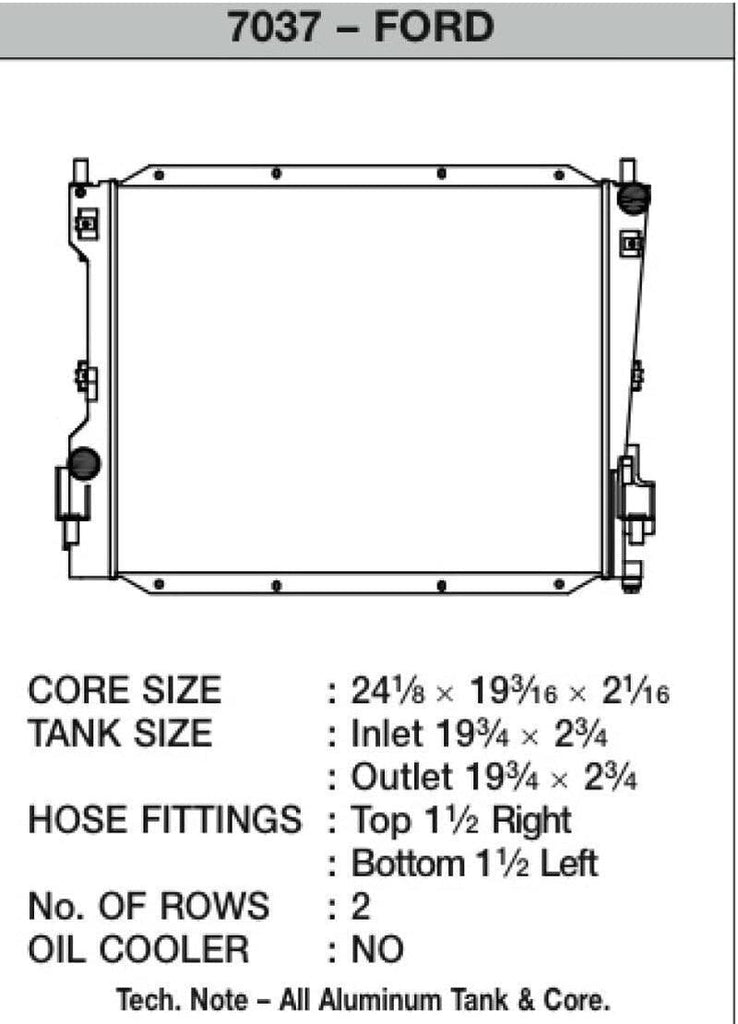7037 High Performance Radiator
