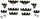 '- 72195 WIRE LOOM KIT,UNDER HEADER , Black
