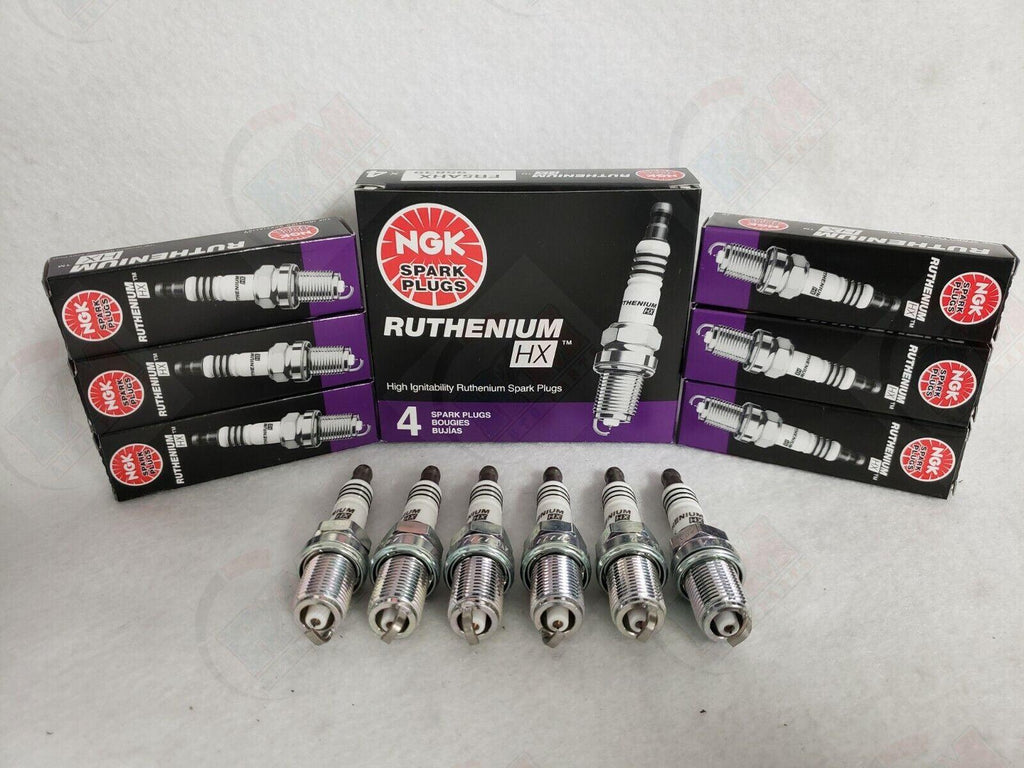 NGK RUTHENIUM HX Spark Plugs LKR7AHXS 96358 Set of 6