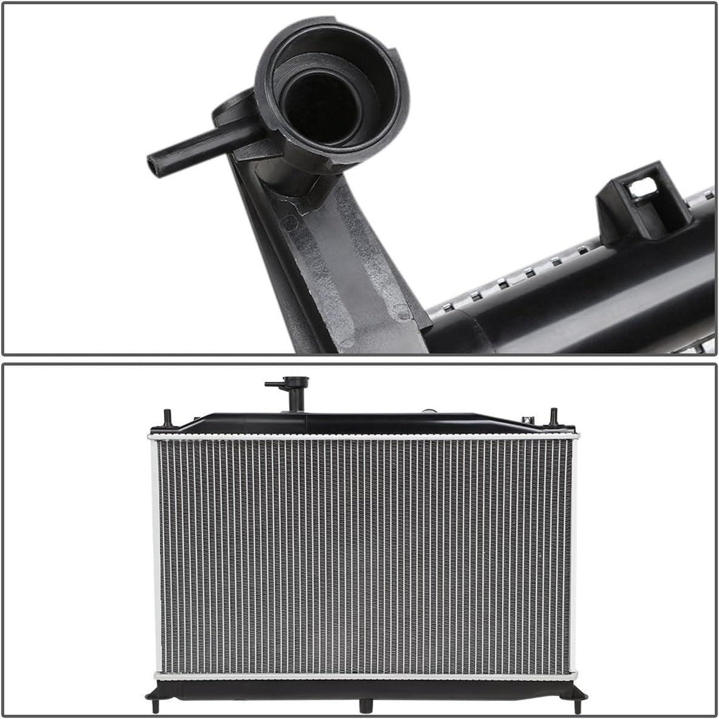OEM-RA-2896 OE Style Aluminum Core Radiator Compatible with 06-12 Dodge Attitude AT, 25-1/8" W X 14-5/8" H X 5/8" D, 1-5/16" Inlet, 1-5/16" Outlet
