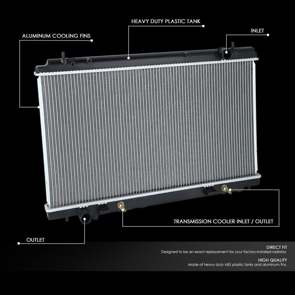 OEM-RA-13038 OE Style 1-Row Aluminum Cooling Radiator Compatible with 07-09 Nissan 350Z AT