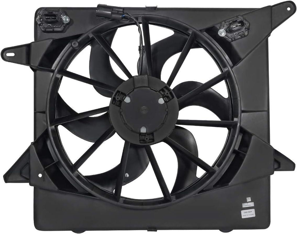 OEM-RF-0147 Factory Style Radiator Cooling Fan Assembly Cooling Efficiency Improved Direct Replacement [Compatible with 10-16 Cadillac SRX]