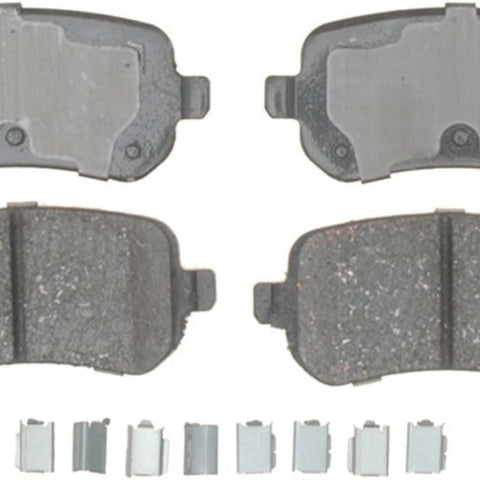 Silver 14D1021CH Ceramic Rear Disc Brake Pad Set