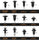 240PCS Bumper Retainer Clips Car Plastic Rivets Fasteners Push Retainer Kit Most Popular Sizes Auto Push Pin Rivets Set -Door Trim Panel Fender Clips for GM Ford Toyota Honda Chrysler