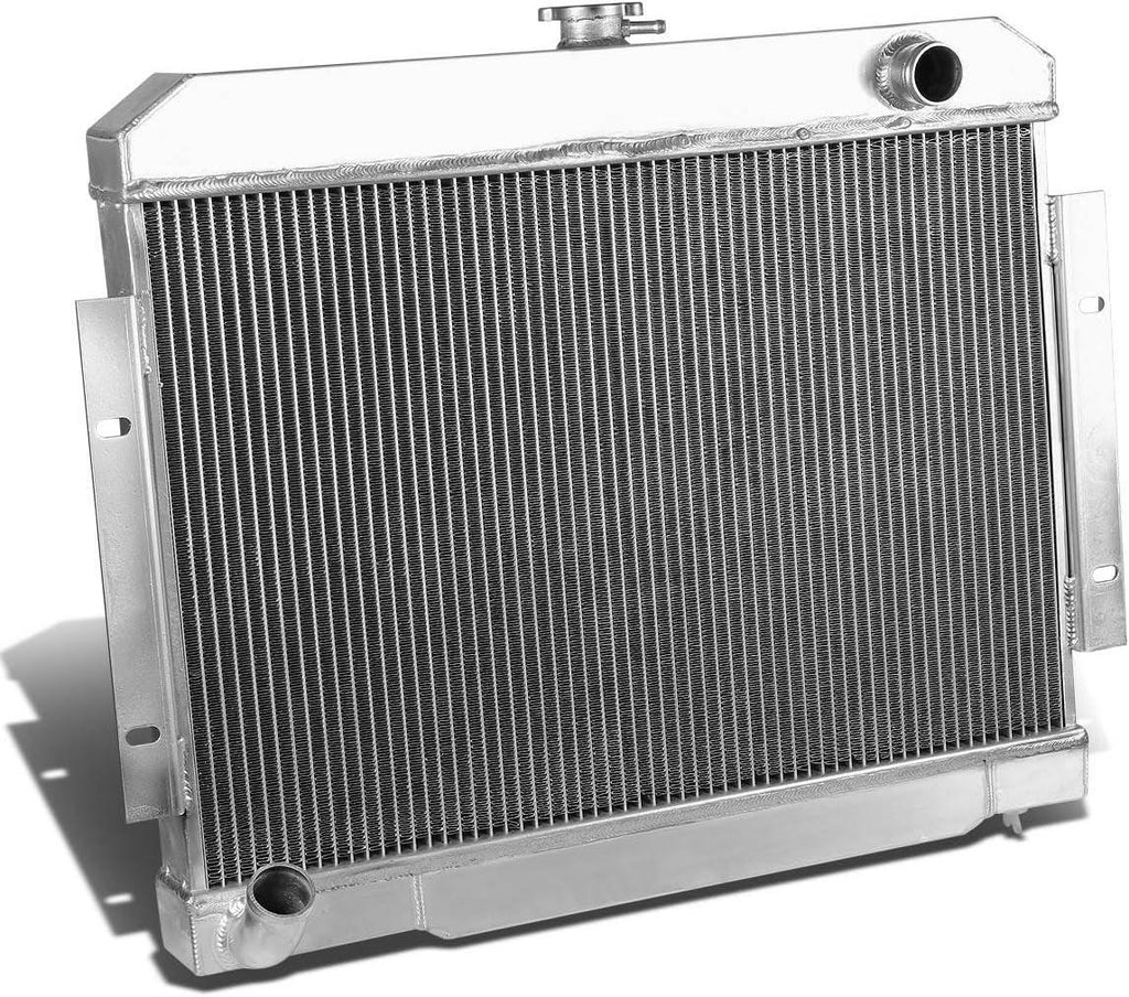 RA-JEEP73-2 2-Row Full Aluminum Radiator 24.25" X 20.75" X 2.75" [Compatible with 72-83 Jeep CJ5 3.8L / 4.2L / 5.0L / 73-75 Jeep CJ6 All Models / 76-86 CJ7 3.8L / 4.2L / 5.0L]