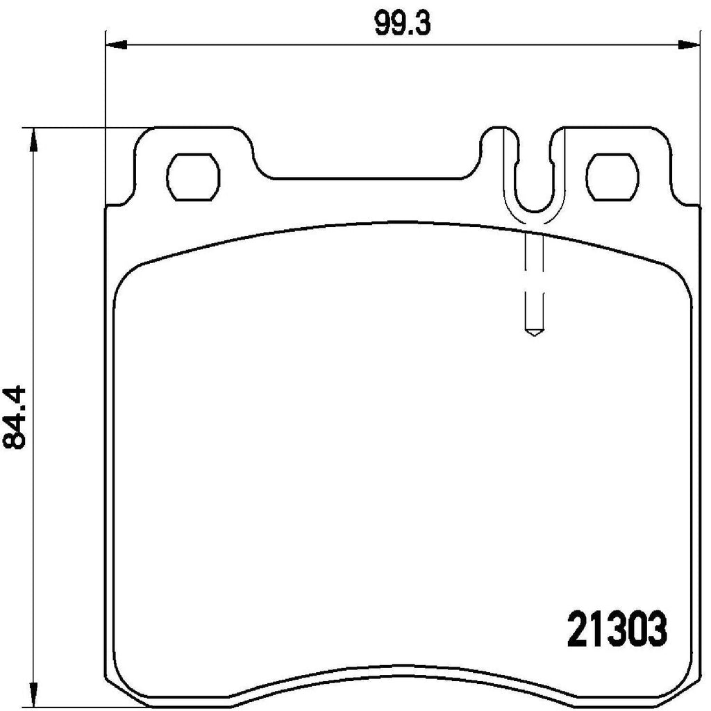 Brembo Front Disc Brake Pad Set for Mercedes-Benz (P50018)