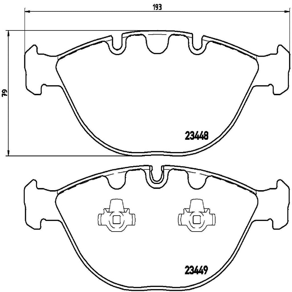 Brembo Front Disc Brake Pad Set for 02-06 BMW X5 (P06028)