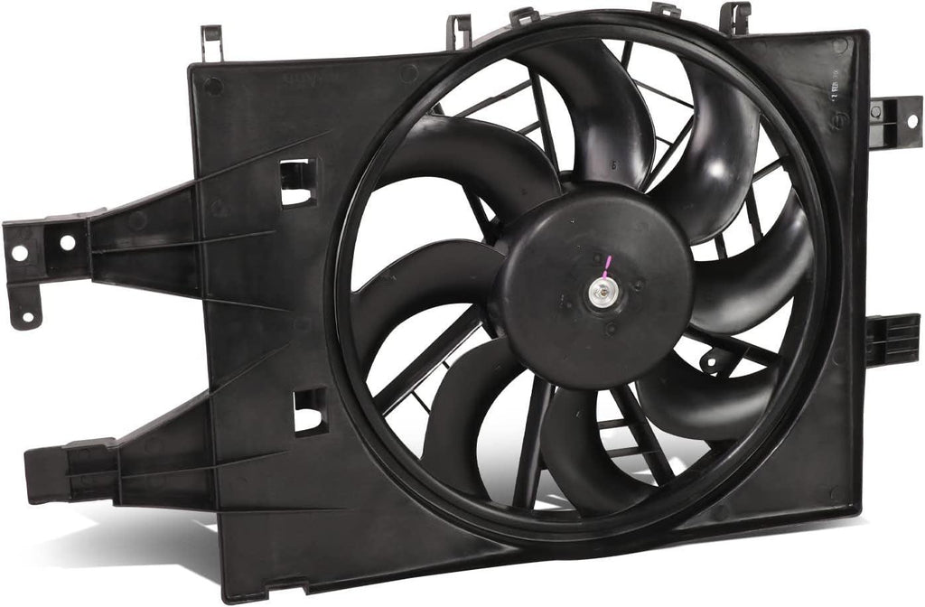 OEM-RF-0442 Factory Style Radiator Cooling Fan Assembly Compatible with 91-94 Lebaron/Shadow/Sundance, 91-93 Daytona, 91-95 Spirit/Acclaim