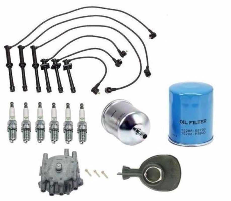 Maxima 280ZX 810 Tune-Up Kit NGK Spark Plugs-Wire Set-Cap-Rotor-