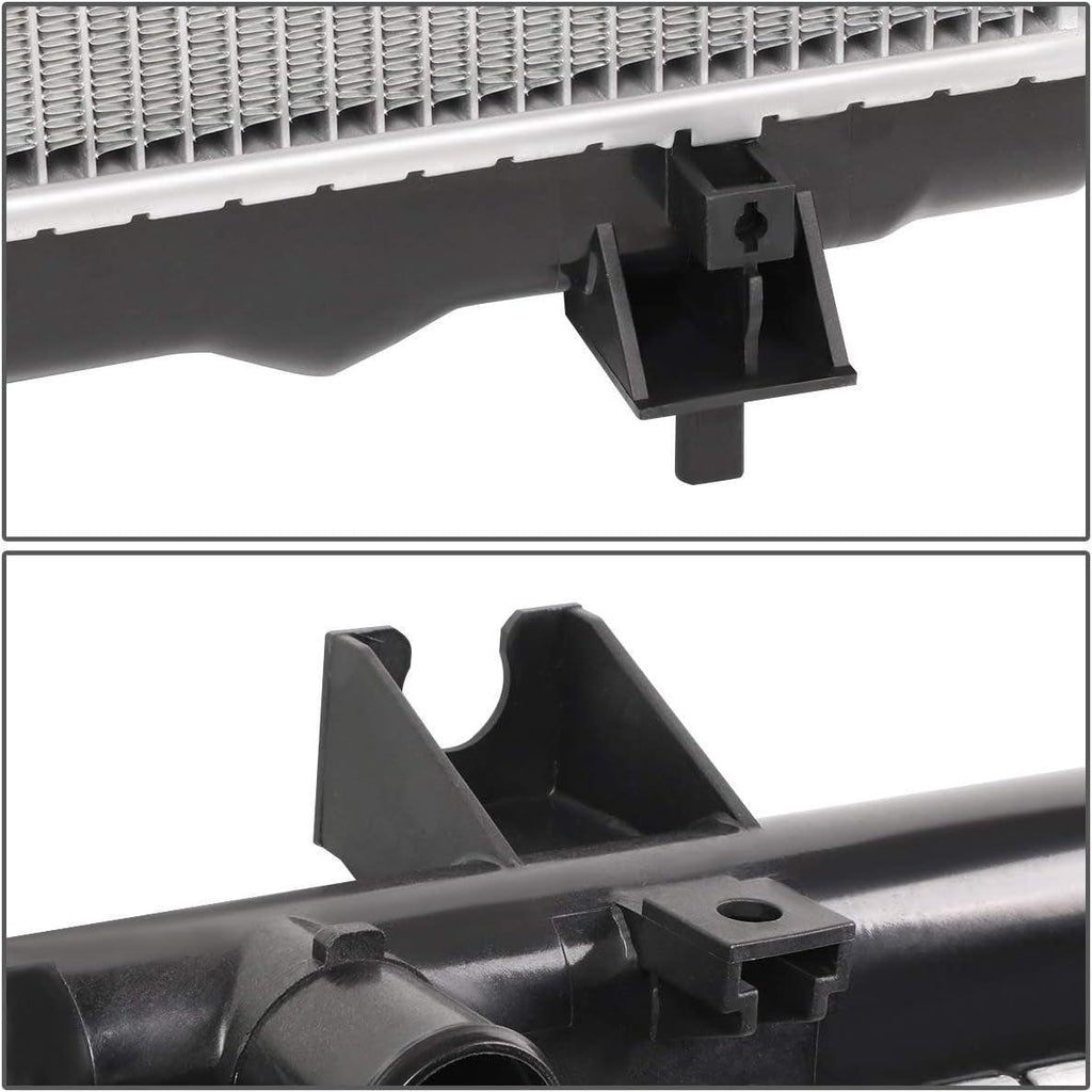 OEM-RA-2847 OE Style Aluminum Cooling Radiator Compatible with 05-10 Dakota / 06-09 Raider / 2011 Ram Dakota, 21-7/8" W X 17-11/16" H X 1" D, 1-9/16" Inlet / 1-9/16" Outlet