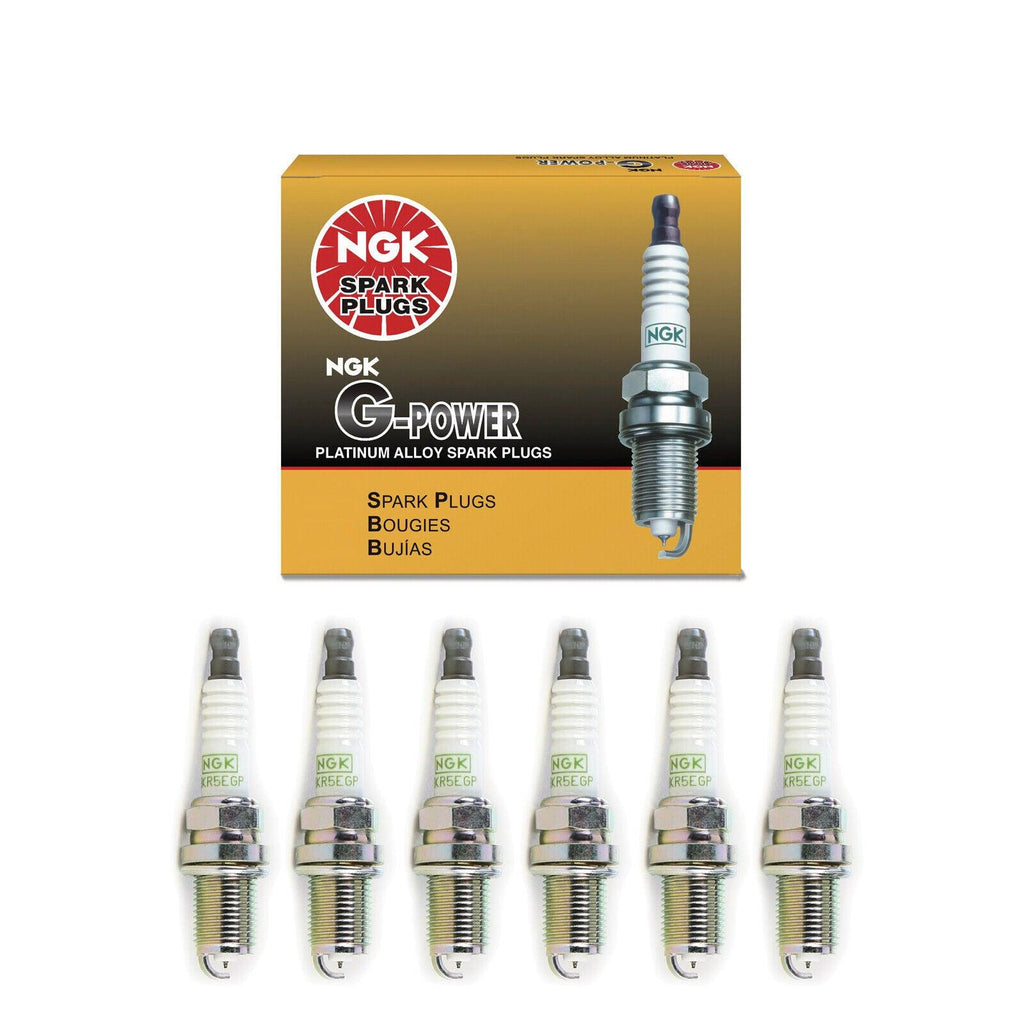 NGK G-Power Platinum Spark Plug Set 6PCS. 7090 BKR5EGP
