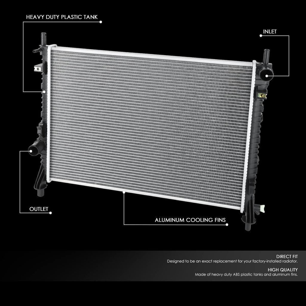 OEM-RA-13489 OE Style 2-Row Aluminum Cooling Radiator Compatible with 2015-2019 Mustang 3.7L 5.0L AT/MT