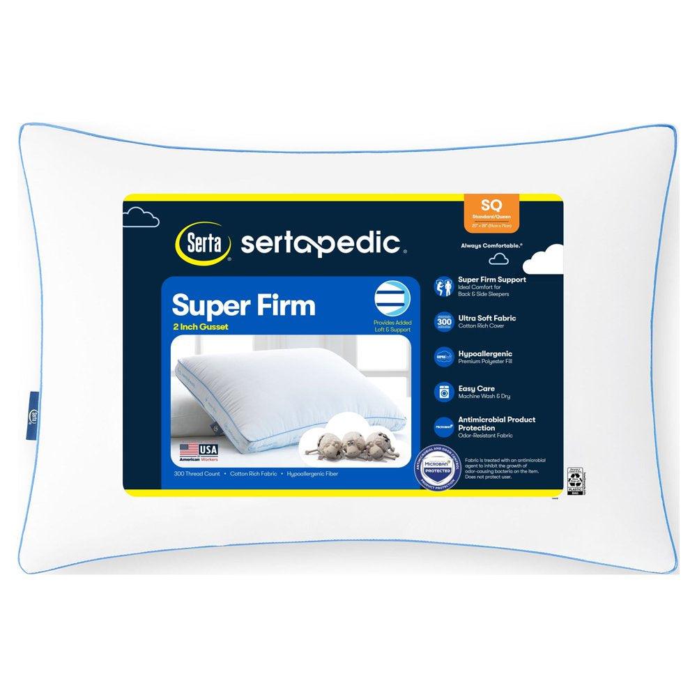 pedic Super Firm Bed Pillow, Standard/Queen
