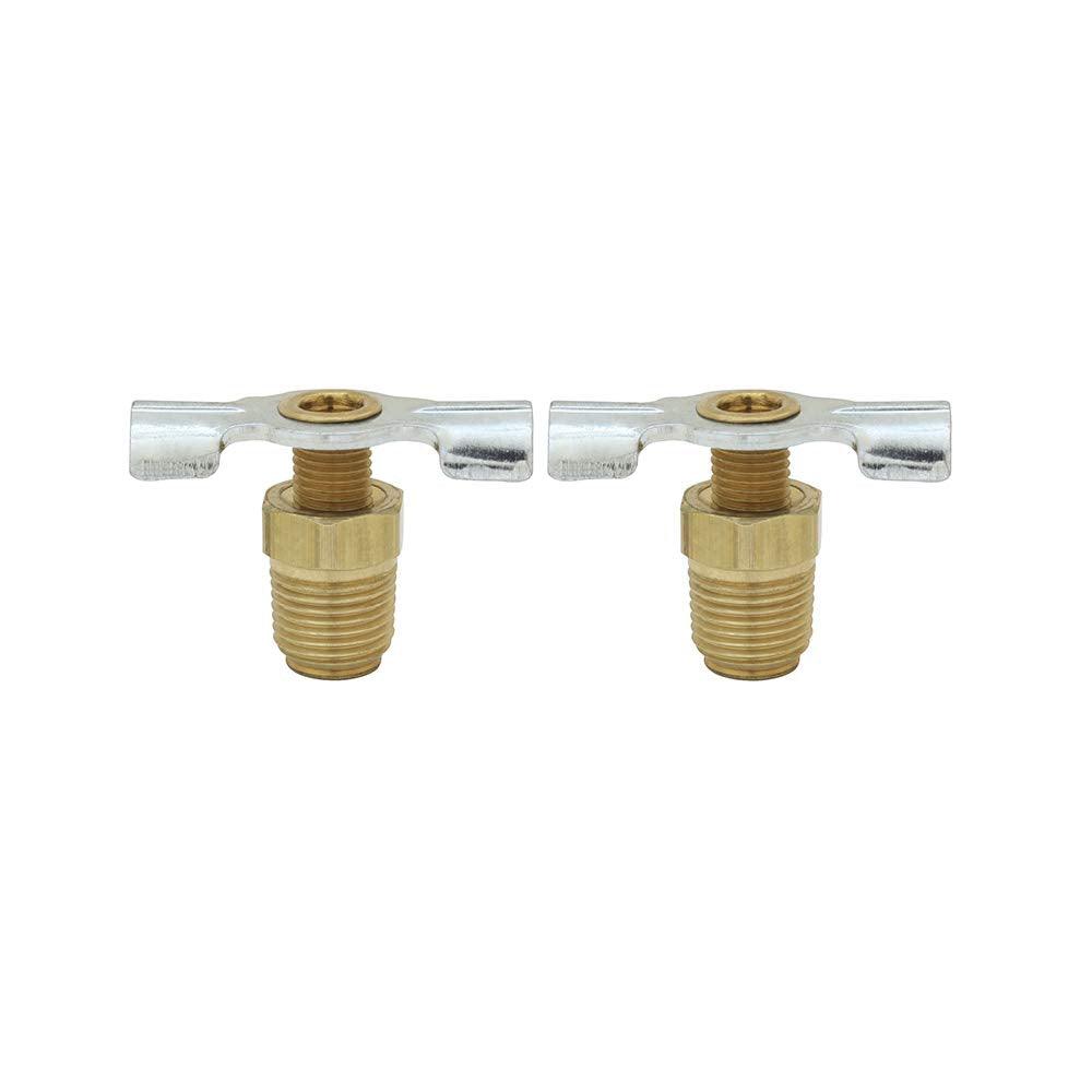 S-614-2 1/8" Compressor Tank Drain Cock - Pack of 2
