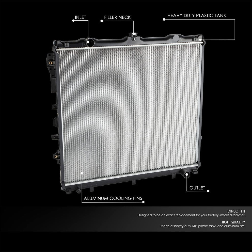 OEM-RA-2992 OE Style 1-Row Aluminum Cooling Radiator Compatible with 08-09 Sequoia / 07-09 Tundra 4.7L V8