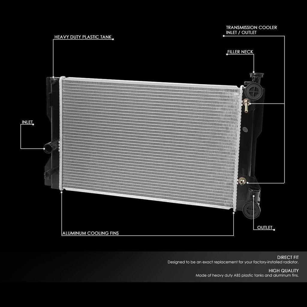 OEM-RA-13152 Factory Style Full Aluminum Core Cooling Radiator Compatible with 09-13 Toyota Corolla 1.8