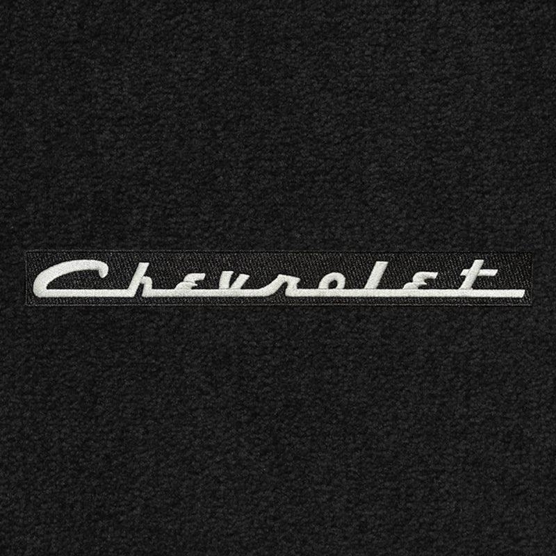 Lloyd Berber Front Carpet Mats for '69-71 Chevy Bel Air W/Silver on Black Chevy