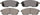 ADVICS AD0815 Ultra-Premium Front Disc Brake Pad Set