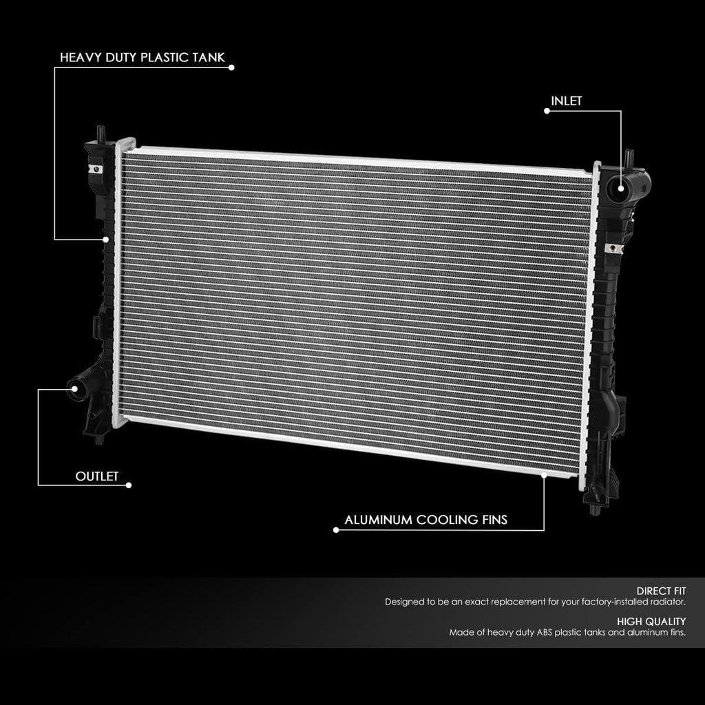 OEM-RA-13306 OE Style 1-Row Aluminum Cooling Radiator Compatible with 2013-2018 Police Intercepter Sedan / 2013-2019 Taurus 3.5L 3.7L