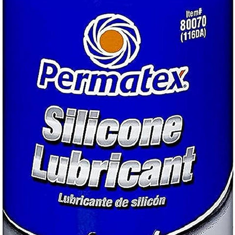Permatex 80070 Silicone Spray Lubricant, 10.25 Oz. Net Aerosol Can, 2 Pack