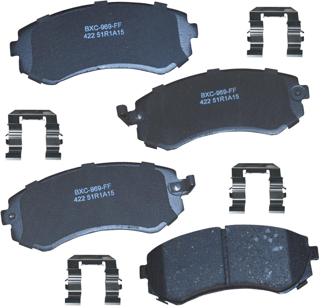 Bendix Premium SBC11 Ceramic Front Brake Pads for Select Models Dodge Dart,Ford Fairlane,Falcon,Sedan Delivery,Mustang,Ranchero,Mercury Comet,Cougar,Cyclone,Plymouth Barracuda,Duster,Scamp,Valiant