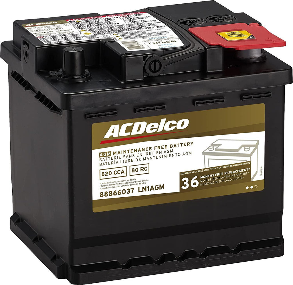 ACDelco Gold LN1AGM 36 Month Warranty AGM BCI Group LN1 Battery