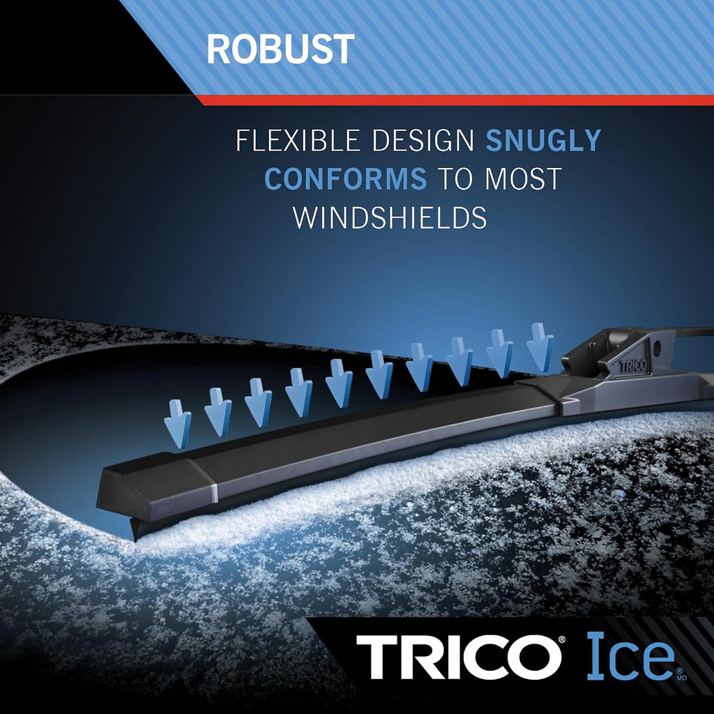 TRICO ICE Wiper Blade 18 inch Fits Select Chevrolet, Ford, Toyota, Honda, Jeep, Hyundai, Nissan, Mazda, Kia, GMC, Dodge, Model Years (35-180)