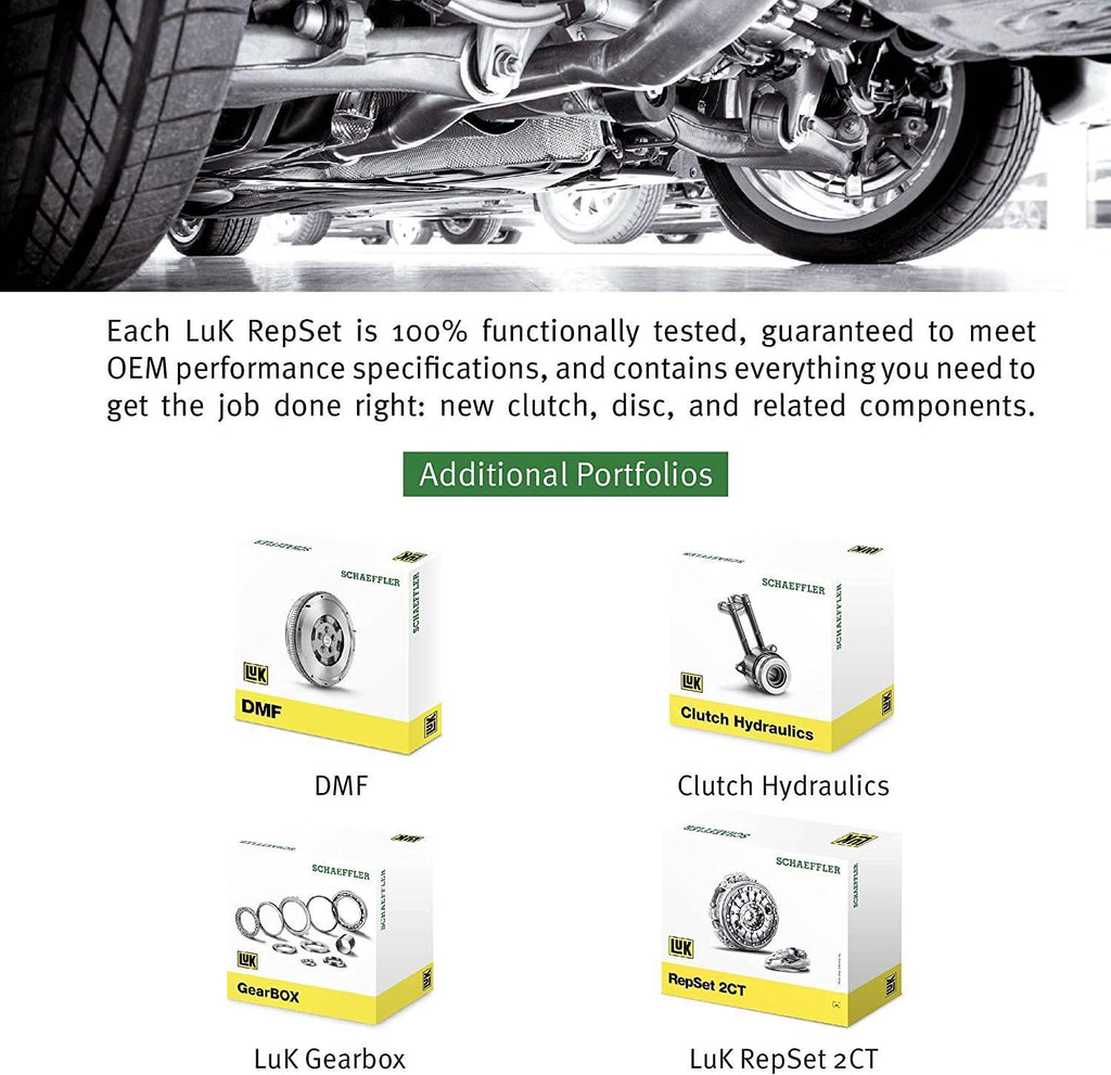 Schaeffler LuK RepSet 16-079 Clutch Kit, OEM Clutch Replacement Kit